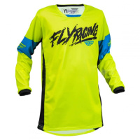 Джерси Подростковая Fly Racing Kinetic Khaos (Желтый/черный/голубой, ,  (376-422YM))