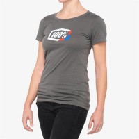 Футболка женская 100% Stripes Womens Tee-Shirt  (Charcoal, M, 2020 (28104-052-11))