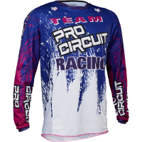 Мотоджерси Fox 180 Pro Circuit Jersey (White/Blue, XXL, 2023 (30853-059-2X))