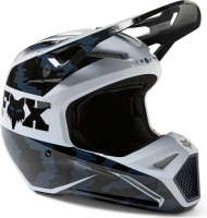 Мотошлем Fox V1 Nuklr Helmet (Black, XL, 2023 (29663-001-XL))